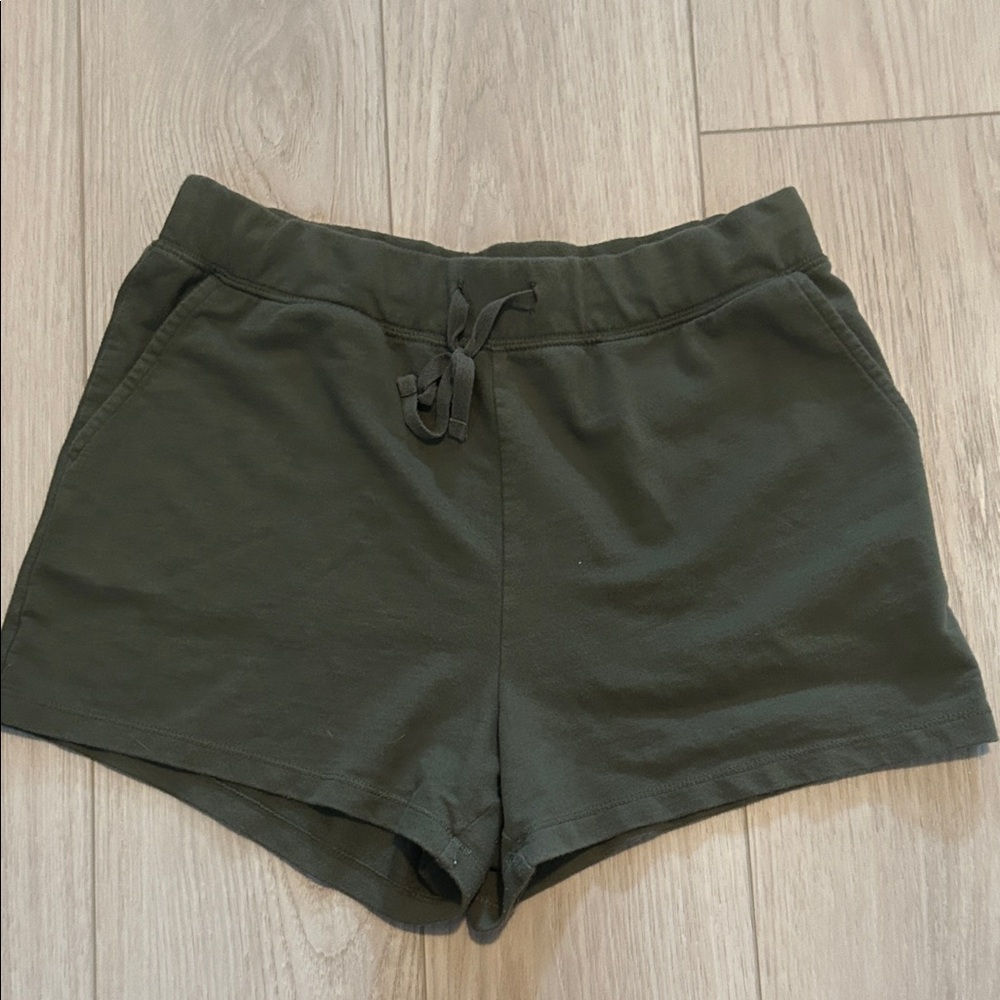 Natural Reflections Dark Green Athletic Shorts
